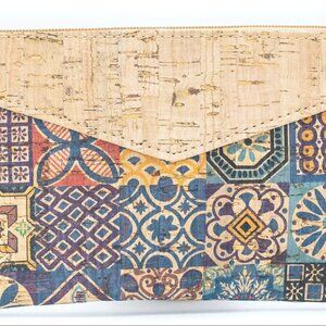 New Printed Pattern Small Cork Wallet Made In Portugal